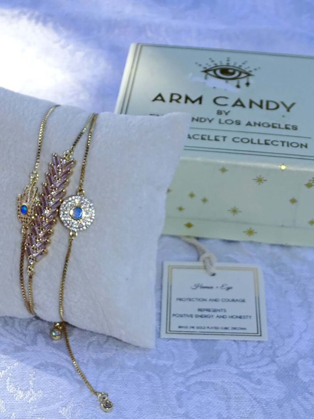 Arm Candy by Eye Candy 3 Stunning Gold-Plated Bracelets New